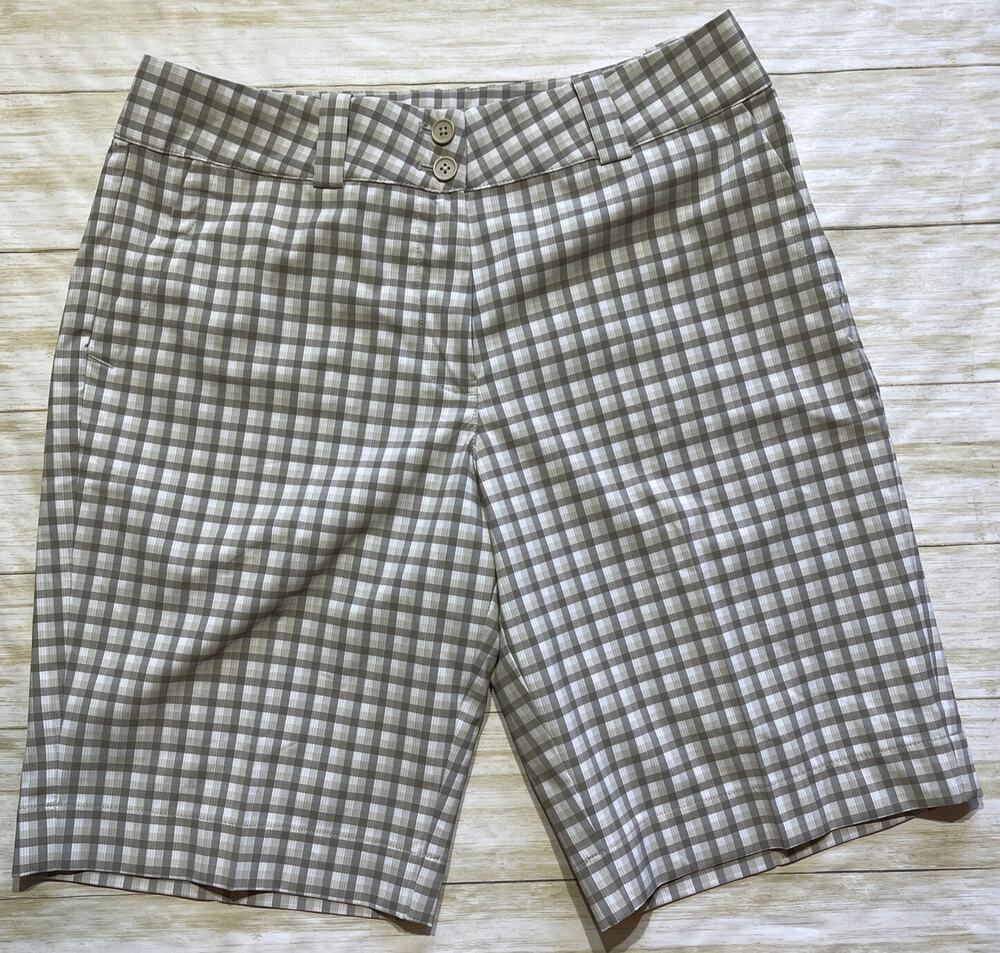 Nike Golf Tour Performance Dri-Fit Women’s Multicolor Plaid Shorts Size 6